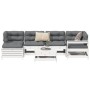 Set Gartensofas 7-tlg. massives Kiefernholz weiß von vidaXL, Gartensets - Ref: Foro24-3250949, Preis: 470,22 €, Rabatt: %