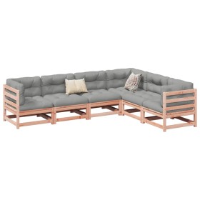 6-piece garden sofa set made of solid Douglas fir wood by vidaXL, Garden sets - Ref: Foro24-3299454, Price: 337,89 €, Discoun...