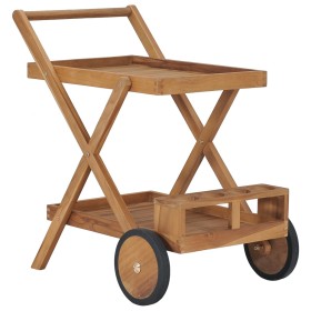 Carrito del té de madera maciza de teca de vidaXL, Carros de cocina y comedor - Ref: Foro24-49425, Precio: 144,99 €, Descuent...