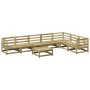 8-piece garden sofa set made of impregnated pine wood by vidaXL, Garden sets - Ref: Foro24-3299477, Price: 440,88 €, Discount: %