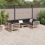 Set mit 6 Gartensofas aus massivem Kiefernholz von vidaXL, Gartensets - Ref: Foro24-3299603, Preis: 360,89 €, Rabatt: %