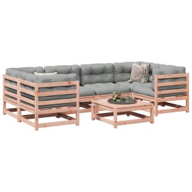 7-piece garden sofa set made of solid Douglas fir wood by vidaXL, Garden sets - Ref: Foro24-3299310, Price: 386,72 €, Discoun...