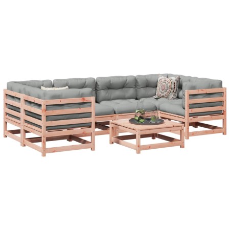 Set mit 7 Gartensofas aus massiver Tanne Douglasie von vidaXL, Gartensets - Ref: Foro24-3299310, Preis: 386,50 €, Rabatt: %