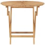 Mesa de jardín plegable madera maciza de teca Ø 85 cm de vidaXL, Mesas de jardín - Ref: Foro24-49438, Precio: 189,46 €, Descu...