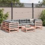 7-piece garden sofa set made of solid Douglas fir wood by vidaXL, Garden sets - Ref: Foro24-3299310, Price: 386,72 €, Discoun...