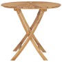 Mesa de jardín plegable madera maciza de teca Ø 85 cm de vidaXL, Mesas de jardín - Ref: Foro24-49438, Precio: 189,46 €, Descu...