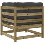 Set Gartensofas 8-teilig mit Kissen aus imprägniertem Zirbenholz von vidaXL, Gartensets - Ref: Foro24-3299338, Preis: 829,02 ...