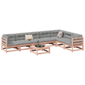 Set aus 8 Gartensofas mit Kissen aus Douglasienholz von vidaXL, Gartensets - Ref: Foro24-3299480, Preis: 735,35 €, Rabatt: %