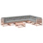 Set aus 8 Gartensofas mit Kissen aus Douglasienholz von vidaXL, Gartensets - Ref: Foro24-3299480, Preis: 735,53 €, Rabatt: %