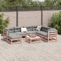 Set aus 8 Gartensofas mit Kissen aus Douglasienholz von vidaXL, Gartensets - Ref: Foro24-3299558, Preis: 720,87 €, Rabatt: %