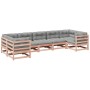 Set mit 7 Gartensofas mit Kissen aus Douglasienholz von vidaXL, Gartensets - Ref: Foro24-3299620, Preis: 716,04 €, Rabatt: %