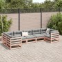 Set mit 7 Gartensofas mit Kissen aus Douglasienholz von vidaXL, Gartensets - Ref: Foro24-3299620, Preis: 716,04 €, Rabatt: %