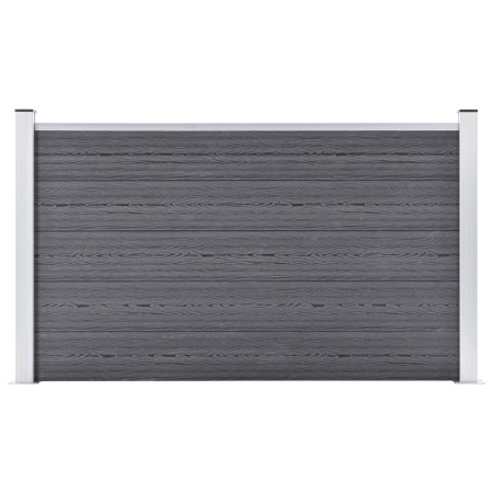 Valla de jardín de WPC gris 180x105 cm de vidaXL, Paneles de vallas - Ref: Foro24-49073, Precio: 256,25 €, Descuento: %