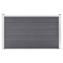 Valla de jardín de WPC gris 180x105 cm de vidaXL, Paneles de vallas - Ref: Foro24-49073, Precio: 256,25 €, Descuento: %