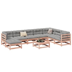 Set aus 9 Gartensofas mit Kissen aus Douglasienholz von vidaXL, Gartensets - Ref: Foro24-3299587, Preis: 845,98 €, Rabatt: %