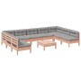 Set aus 10 Gartensofas mit Kissen aus Douglasienholz von vidaXL, Gartensets - Ref: Foro24-3299601, Preis: 836,06 €, Rabatt: %