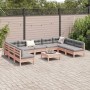 Set aus 10 Gartensofas mit Kissen aus Douglasienholz von vidaXL, Gartensets - Ref: Foro24-3299601, Preis: 836,06 €, Rabatt: %