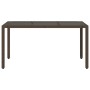 Garden table with brown PE rattan glass surface 150x90x75cm by vidaXL, Garden tables - Ref: Foro24-365590, Price: 138,01 €, D...