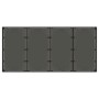 Mesa de jardín superficie de vidrio ratán PE negro 190x90x75 cm de vidaXL, Mesas de jardín - Ref: Foro24-365592, Precio: 162,...