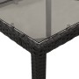 Garden table with black PE rattan glass surface 190x90x75 cm by vidaXL, Garden tables - Ref: Foro24-365592, Price: 162,15 €, ...