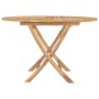 Folding garden table made of solid teak wood Ø 120 cm by vidaXL, Garden tables - Ref: Foro24-49436, Price: 262,69 €, Discount: %