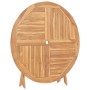 Mesa plegable de jardín de madera maciza de teca Ø 120 cm de vidaXL, Mesas de jardín - Ref: Foro24-49436, Precio: 262,69 €, D...