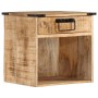 Nachttisch aus massivem Mangoholz 40x30x37 cm von vidaXL, Nachttische - Ref: Foro24-358914, Preis: 63,44 €, Rabatt: %