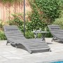 Lounger with solid gray acacia wood table by vidaXL, Loungers - Ref: Foro24-363280, Price: 115,91 €, Discount: %