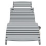 Lounger with solid gray acacia wood table by vidaXL, Loungers - Ref: Foro24-363280, Price: 115,91 €, Discount: %