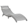 Lounger with solid gray acacia wood table by vidaXL, Loungers - Ref: Foro24-363280, Price: 115,91 €, Discount: %