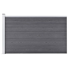 Gray WPC garden fence 175x105 cm by vidaXL, fence panels - Ref: Foro24-49075, Price: 164,95 €, Discount: %