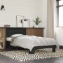 Engineered wood and black metal bed frame 90x200 cm by vidaXL, Beds and slatted bases - Ref: Foro24-845742, Price: 102,02 €, ...