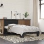 Engineered wood and black metal bed frame 100x200 cm by vidaXL, Beds and slatted bases - Ref: Foro24-845737, Price: 105,69 €,...