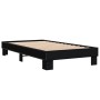 Estructura de cama madera ingeniería y metal negro 100x200 cm de vidaXL, Camas y somieres - Ref: Foro24-845867, Precio: 90,62...