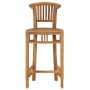 Solid Teak Wood Kitchen Stool by vidaXL, Kitchen stools - Ref: Foro24-49428, Price: 133,00 €, Discount: %