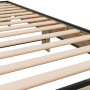 Sonoma oak metal engineered wood bed frame 90x200 cm by vidaXL, Beds and slatted bases - Ref: Foro24-845873, Price: 86,15 €, ...