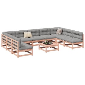 Set aus 10 Gartensofas mit Kissen aus Douglasienholz von vidaXL, Gartensets - Ref: Foro24-3299598, Preis: 927,99 €, Rabatt: %