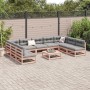 Set aus 10 Gartensofas mit Kissen aus Douglasienholz von vidaXL, Gartensets - Ref: Foro24-3299598, Preis: 929,49 €, Rabatt: %