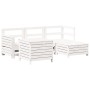 5-piece garden sofa set made of solid white pine wood by vidaXL, Garden sets - Ref: Foro24-3250485, Price: 431,47 €, Discount: %