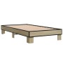 Estructura cama madera ingeniería metal roble Sonoma 75x190 cm de vidaXL, Camas y somieres - Ref: Foro24-845878, Precio: 82,0...