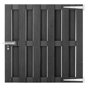 Puerta de jardín de WPC gris 100x100 cm de vidaXL, Puertas de jardín - Ref: Foro24-49083, Precio: 117,99 €, Descuento: %