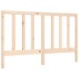 Double bed frame with solid wood headboard by vidaXL, Beds and slatted bases - Ref: Foro24-3193796, Price: 136,69 €, Discount: %