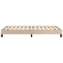 Cappuccino synthetic leather bed frame 120x190 cm by vidaXL, Beds and slatted bases - Ref: Foro24-3269624, Price: 95,38 €, Di...