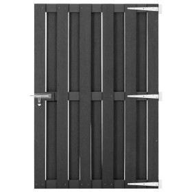 Gray WPC garden door 100x150 cm by vidaXL, garden gates - Ref: Foro24-49085, Price: 148,54 €, Discount: %