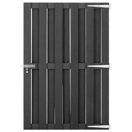 Puerta de jardín de WPC gris 100x150 cm de vidaXL, Puertas de jardín - Ref: Foro24-49085, Precio: 148,53 €, Descuento: %