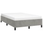 Estructura de cama terciopelo gris claro 120x190 cm de vidaXL, Camas y somieres - Ref: Foro24-3269651, Precio: 123,99 €, Desc...