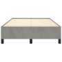 Estructura de cama terciopelo gris claro 120x190 cm de vidaXL, Camas y somieres - Ref: Foro24-3269651, Precio: 123,99 €, Desc...