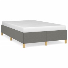 Dark gray fabric bed frame 120x190 cm by vidaXL, Beds and slatted bases - Ref: Foro24-3269639, Price: 116,99 €, Discount: %