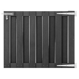 Gray WPC garden door 100x80 cm by vidaXL, garden gates - Ref: Foro24-49082, Price: 99,99 €, Discount: %