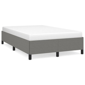 Dark gray fabric bed frame 120x190 cm by vidaXL, Beds and slatted bases - Ref: Foro24-3269632, Price: 115,94 €, Discount: %